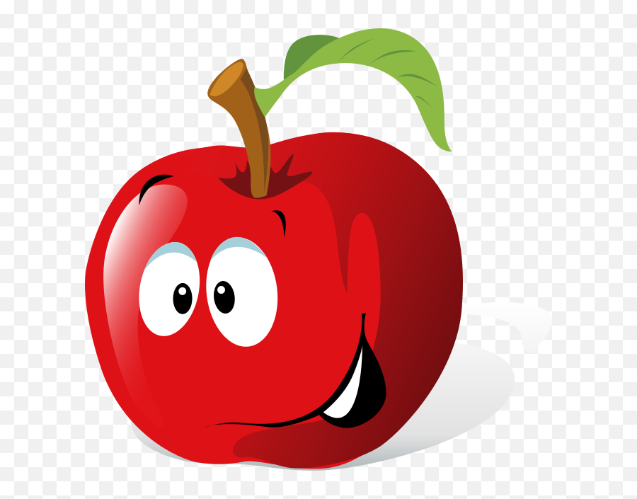 Red Apple Clipart 11 - Cartoon Apple Clipart Png,Red Apple Png