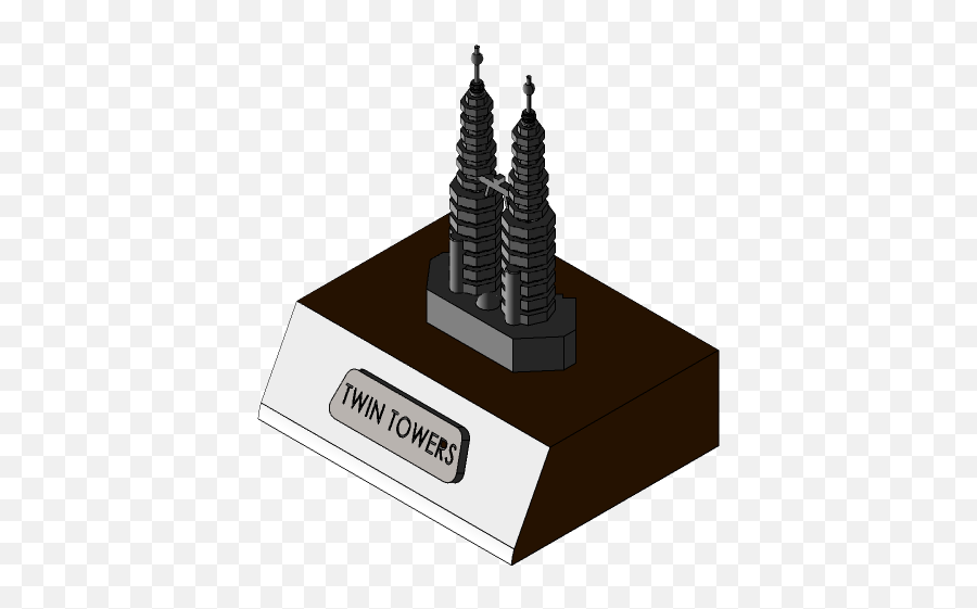 Twin Towers Model 3d Cad Library Grabcad - Vertical Png,Twin Towers Transparent