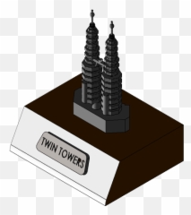 Twin Towers Model 3d Cad Library Grabcad - Vertical png