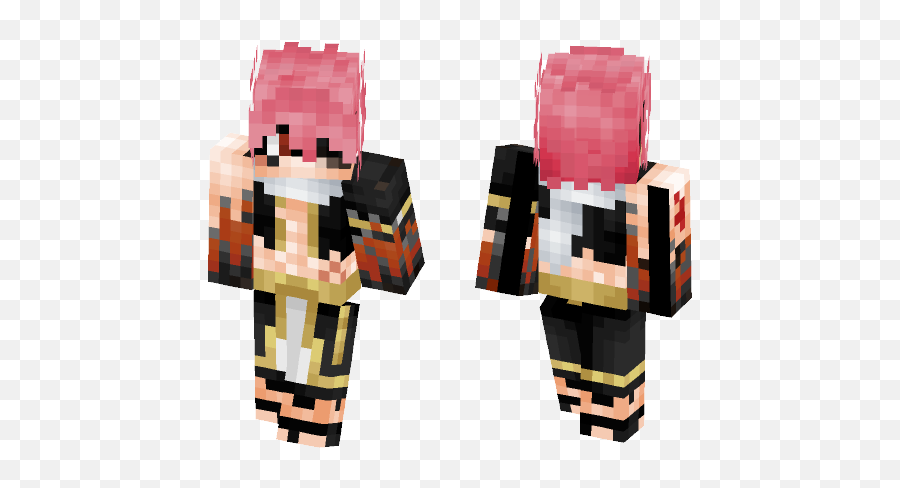 Download End Is Etherious Natsu Dragneel Minecraft Skin - Minecraft Girl Skin Fishnets Png,Natsu Dragneel Png