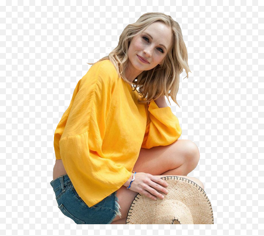 Largest Collection Of Free - Toedit Candice Accola Stickers Candice King In Yellow Png,Candice Accola Png