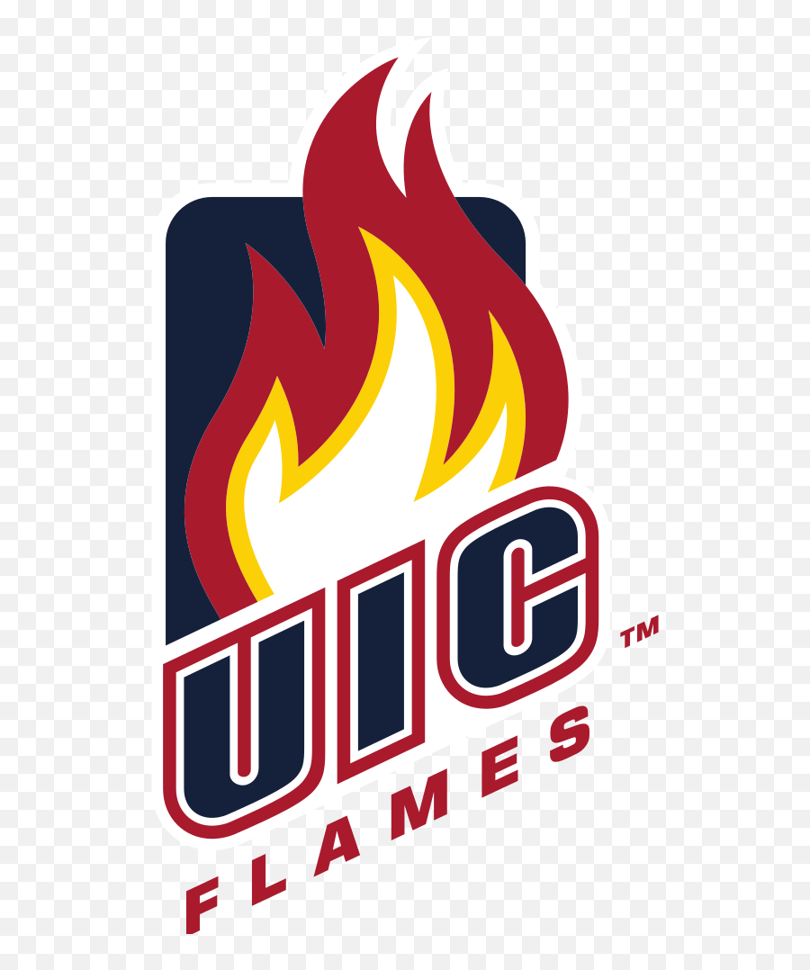 University Of Illinois - Chicago Colors Ncaa Colors Us Uic Flames Uic Logo Png,Chicago Booth Logo