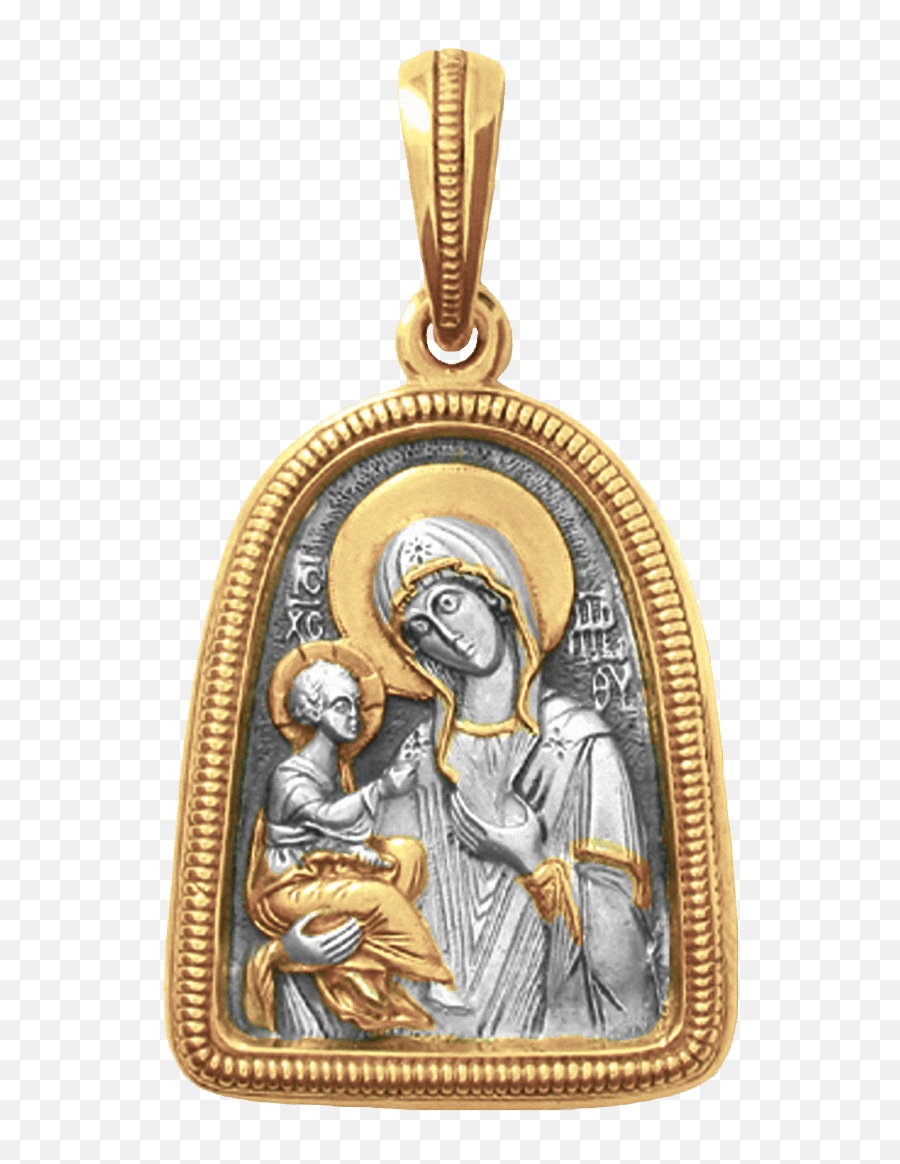 Russian Icon Necklace - Solid Png,Annunciation Icon