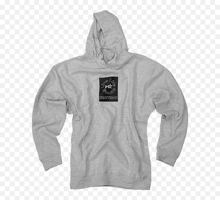 Heavyiron Live Life Strong Icon Block Hoodie Heather Grey - Long Sleeve Png,Us Icon Twill Pants