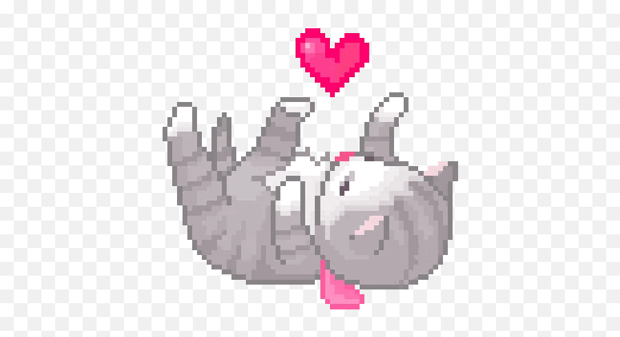Anime Pixel Art - Cute Transparent Cat Heart Gif Png,Scott Eastwood Gif Icon