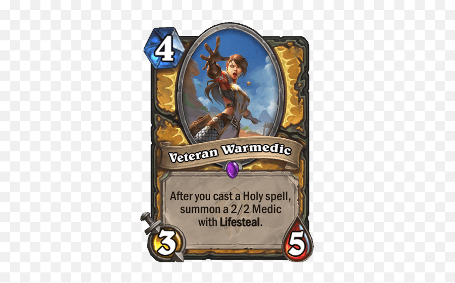 New Paladin Epic Card Revealed - Hearthstone Veteran Warmedic Png,Holy Paladin Icon