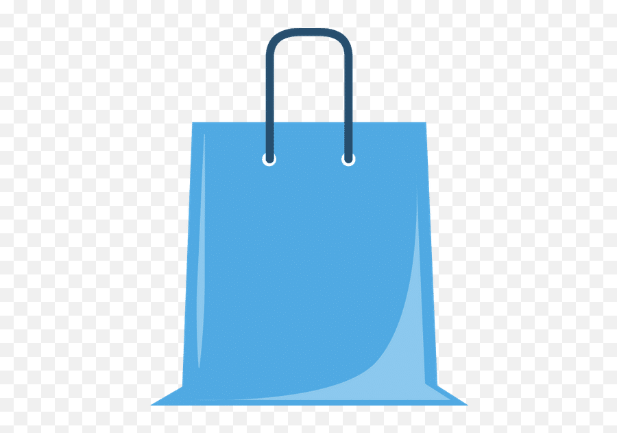 Shopping Bag Plastic Flat Icon Blue - Solid Png,Shopping Bag Icon Flat