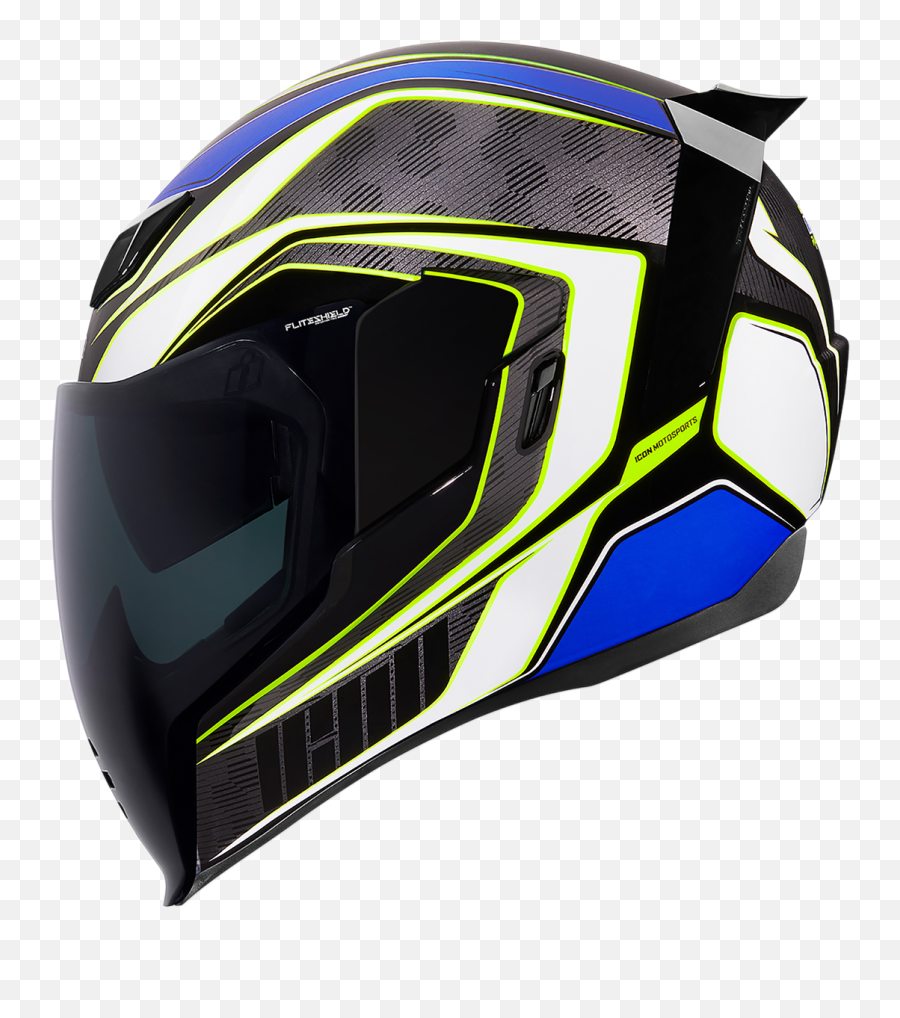 Icon - Airflite Helmet Raceflite Blue Png,Icon Battlescar