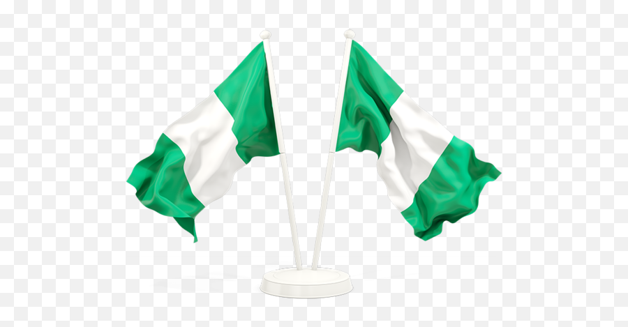 Two Waving Flags - Waving Nigerian Flag Png,Nigeria Flag Icon