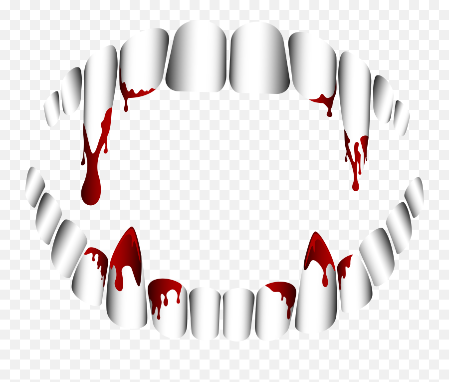Vampire Teeth Transparent Background - Transparent Background Vampire Teeth Png,Vampire Teeth Png