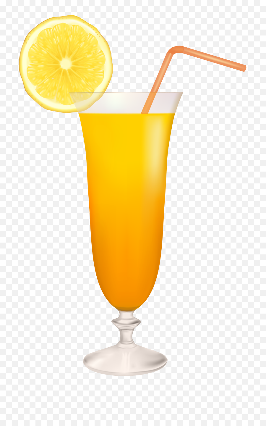 Png Cocktail - Drink With Lemon Slice,Cocktail Glass Png