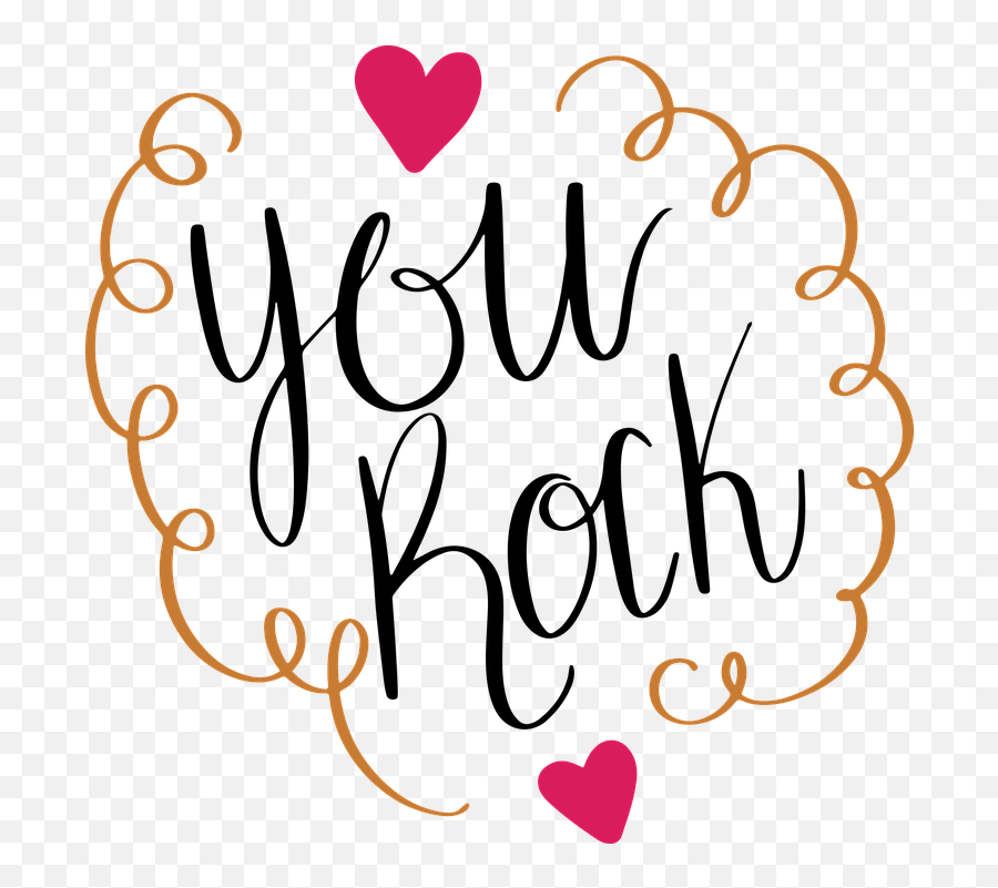 You Rock Hearts - Free Vector Graphic On Pixabay You Rock Png,The Rock Png