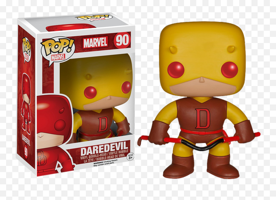 Daredevil - Yellow Daredevil Pop Marvel Vinyl Figure Daredevil Comic Funko Pop Png,Daredevil Png