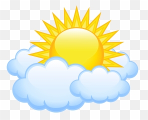 Sun With Clouds Transparent Png Picture - And Clipart