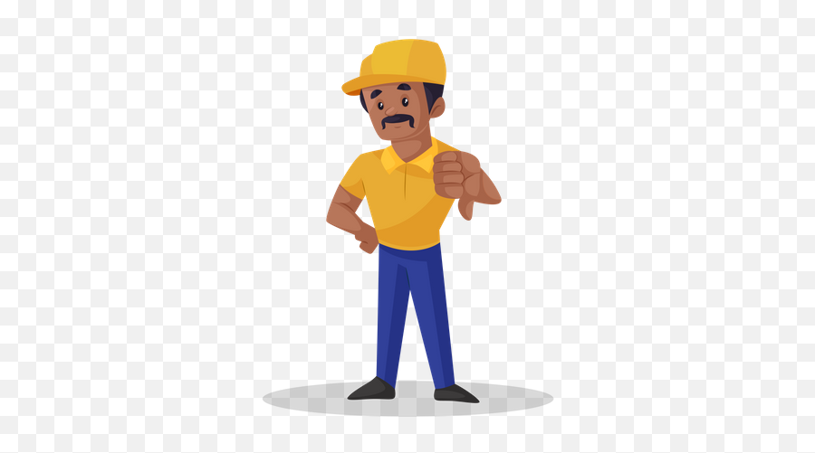 Builder Illustrations Images U0026 Vectors - Royalty Free Thumbs Down Engineer Cartoon Png,Icon Decay Helmet