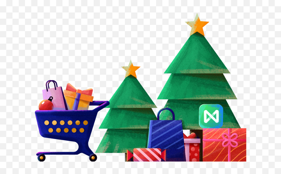 Up To 64 Off Christmas U0026 New Year Sales With Edrawjoy - New Year Tree Png,Christmas Aim Icon