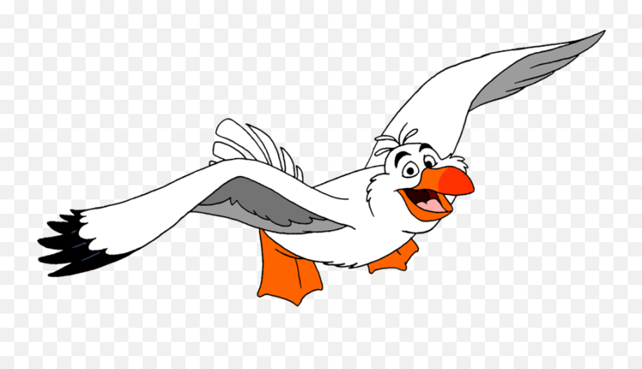 Seagull Cartoon Png 3 Image Disney Little Mermaid Characters,Seagull