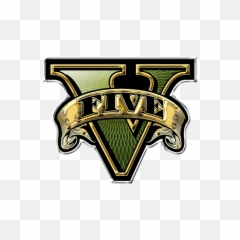 Gta 5 V Logo Transparent Png Clipart - Grand Theft Auto