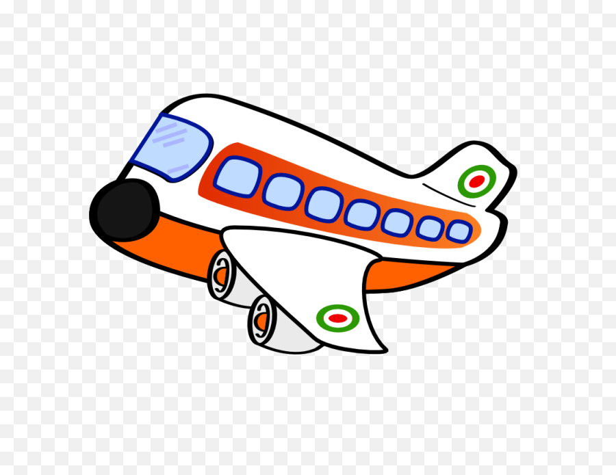Clip Art Squiggly Line - Airplaine Clipart No Background Airplane With Windows Clipart Png,Squiggly Line Png