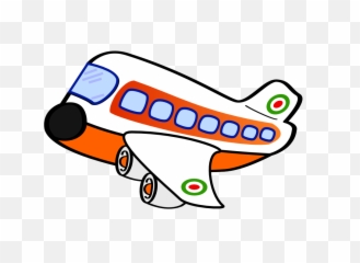 Clip Art Squiggly Line - Airplaine Clipart No Background Airplane With Windows png