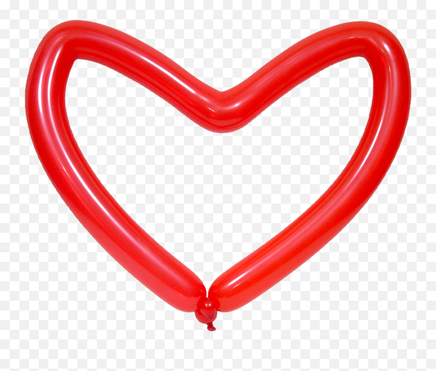 Free Red Heart Made From A Balloon Png Image - Modelagem De Baloes Coracao,Balloon Png