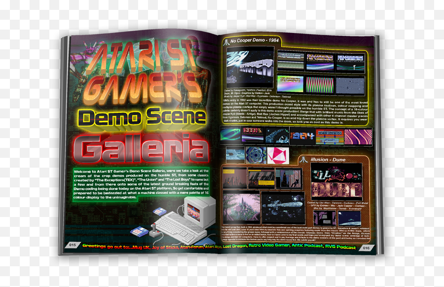 Atari St Gamer Magazine Issue Two - Flyer Png,Atari Png