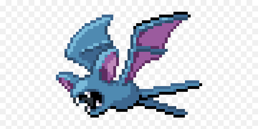 Zubat 041 - Zubat Pixel Art Png,Zubat Png