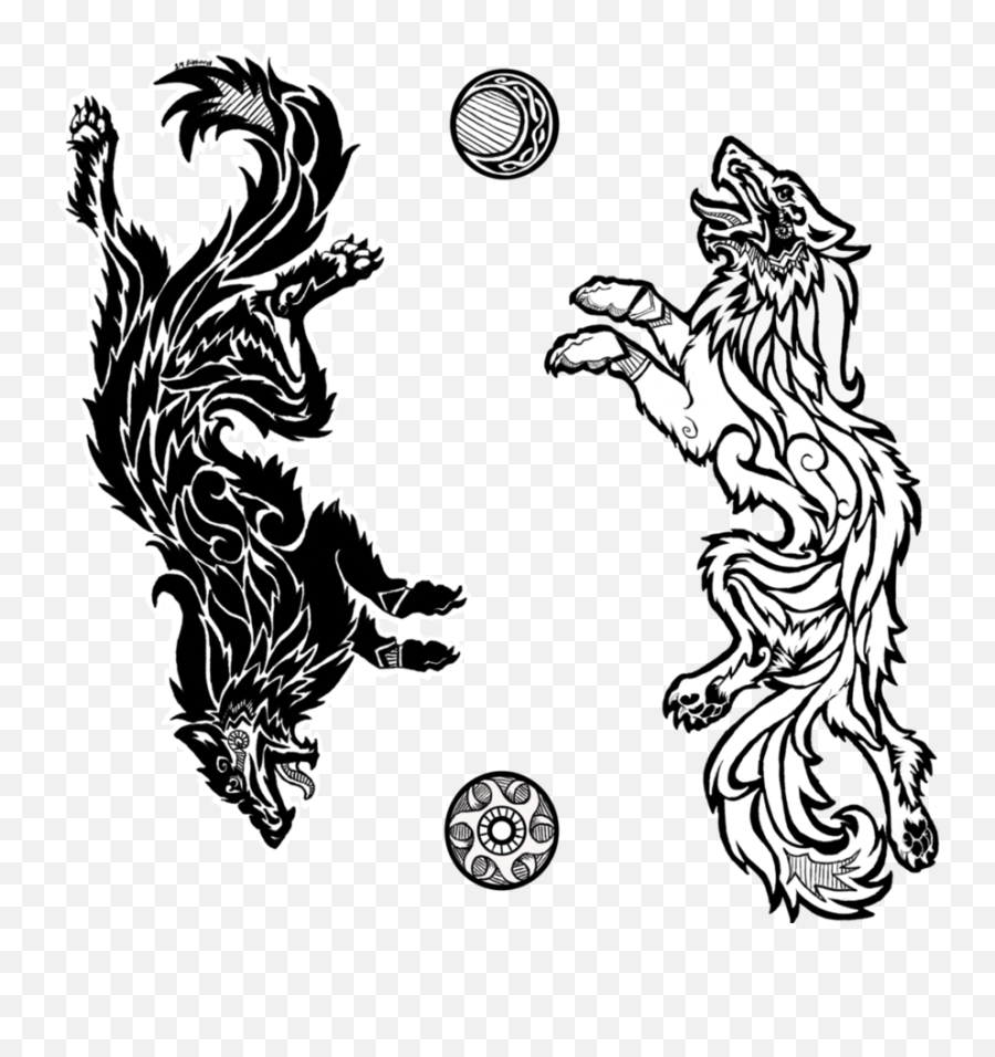 Viking Tribal Tattoos  Norse Mythology Tattoo PngFenrir Png  free  transparent png images  pngaaacom