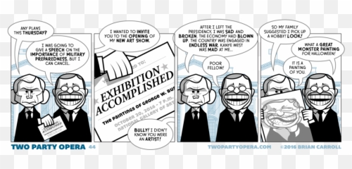 George W Bush U2013 Page Two Party Opera - Cartoon png