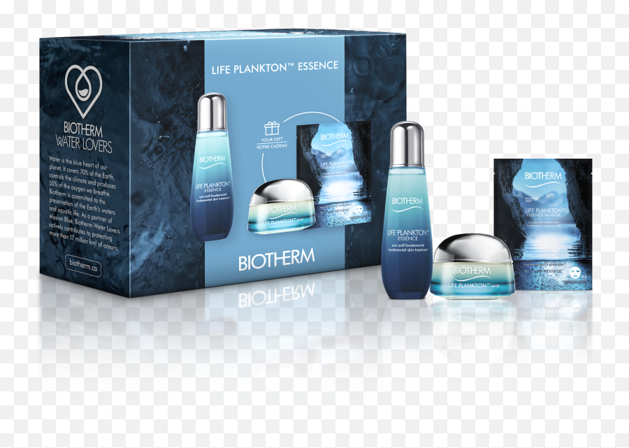 Biotherm Life Plankton Essence Gift Set For Her - Biotherm Life Plankton Power Of 3 Set Png,Plankton Png