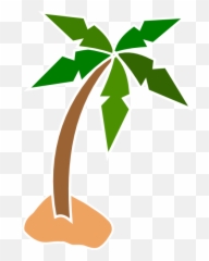 Cartoon Palm Tree Png 2 Image - Icon Coconut