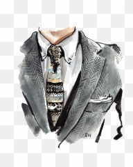 Corbata Que Hubiese Sido Elegida Por La Dietrich Para - Illustration Fashion Design Sketches Png,Corbata Png