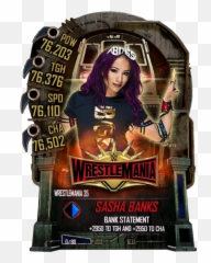 Sasha Banks - Wwe Supercard Season 2 Debut Wwe Supercard Wwe Supercard Rey Mysterio Png,Sasha Banks Png