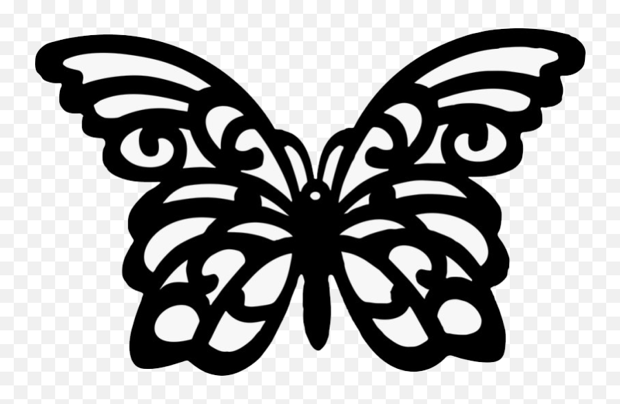 Vector Black Butterfly Transparent - Vector Butterfly Silhouette Png,Butterfly Vector Png