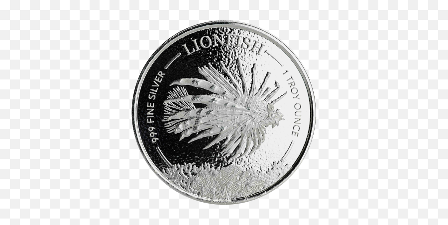 1 Oz Lionfish Silver Coin 2019 - 1 Oz Silver Lionfish 2019 Png,Silver Coin Png