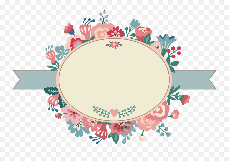 Download Border Wedding Creative Watercolor Invitation - Wedding Flower Border Design Png,Watercolor Border Png