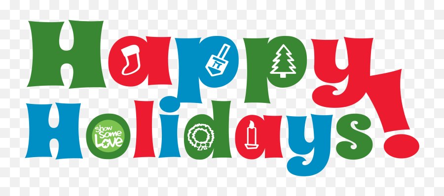 Christmas Happy Holidays Transparent Png All - Happy Holidays Colorful Png,Happy Holidays Png