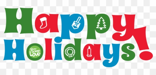 Christmas Happy Holidays Transparent Png All - Colorful Png
