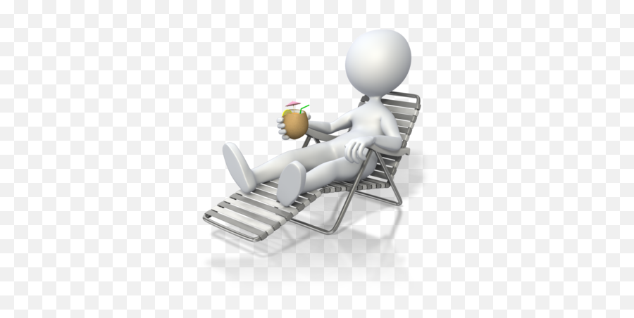 Relaxing - 3d Stick Figure Relaxing,Beach Png