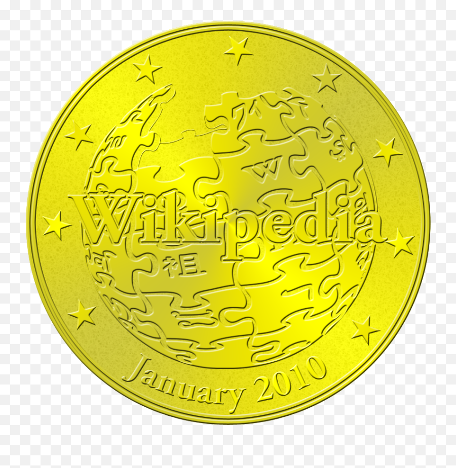 Wikipedia Birthday Coin - Coin Png,Coins Png