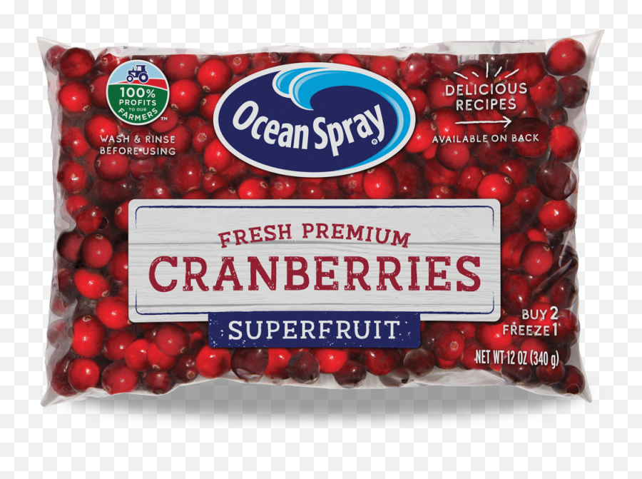 Ocean Spray Fresh Cranberries - Raw Cranberries Png,Cranberry Png