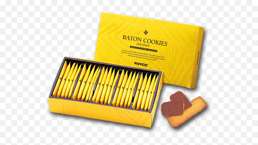 Royceu0027 Baton Cookies - Coconut 25pcs Royce Png,Baton Png