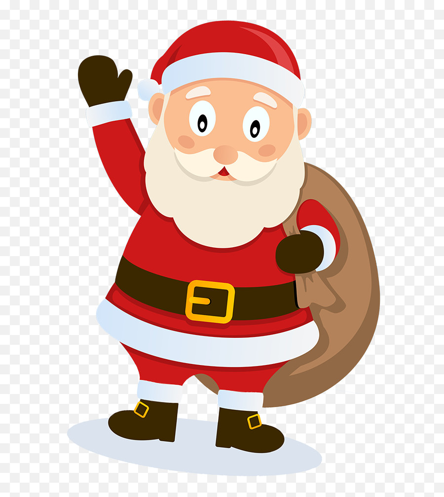 Graphic Black And White Download Customisable Santa - Transparent Father Christmas Cartoon Png,Santa Clipart Png
