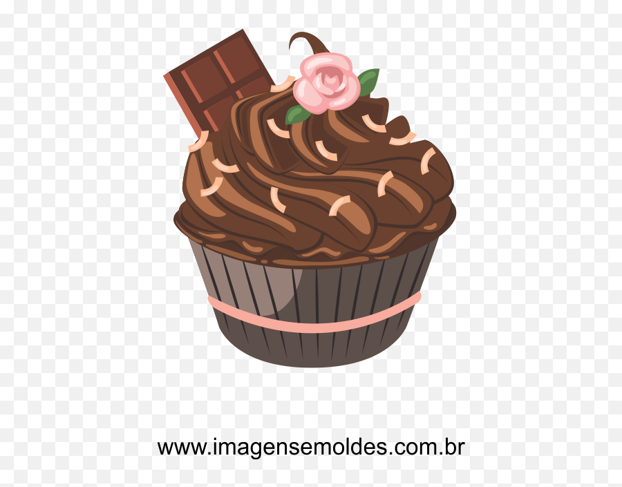 Cupcake Desenho Vetor Png 1 Image - Chocolate Cake,Cupcake Png