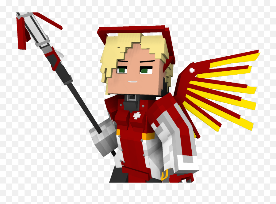 Overwatch - Mine Imator Wing Rig Png,Overwatch Mercy Png