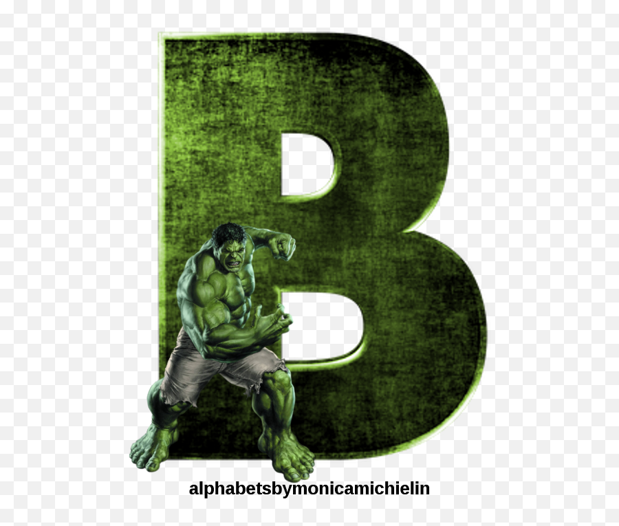 Monica Michielin Alphabets Alfabeto Do Hulk Png - Hulk Hulk Png,The Hulk Png