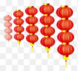 New Year Lantern Png Background Image - Chinese Decor Png,Lantern Transparent