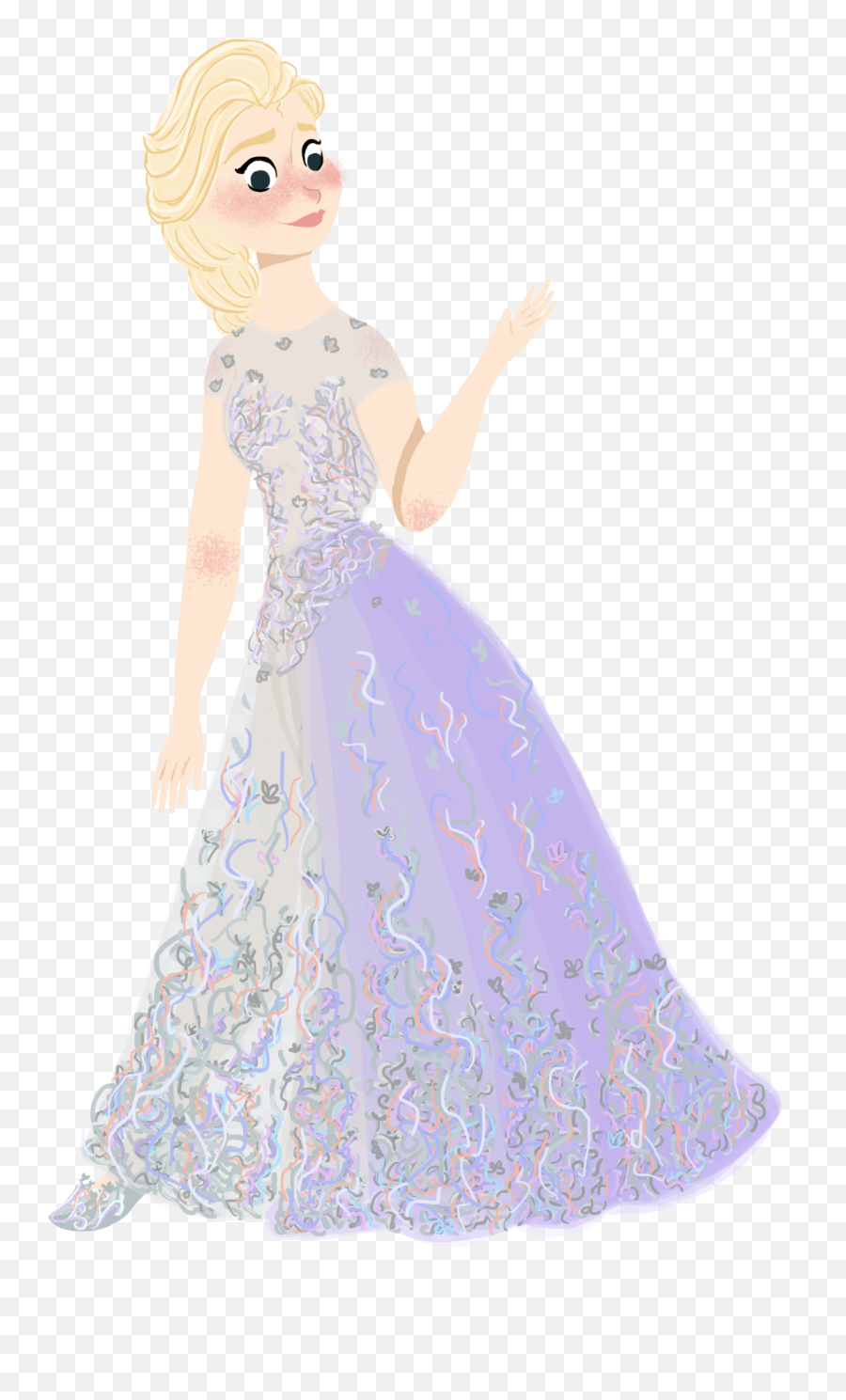 Frozen Elsa - Frozen Dress Concept Art Transparent Png Illustration,Elsa Frozen Png