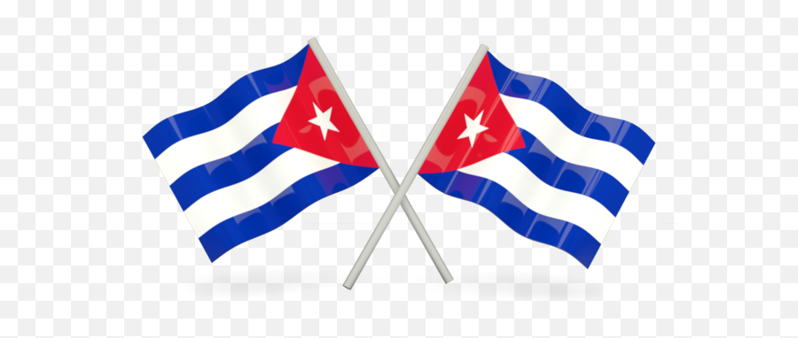 Two Wavy Flags - Transparent Cuba Flag Png,Cuban Flag Png