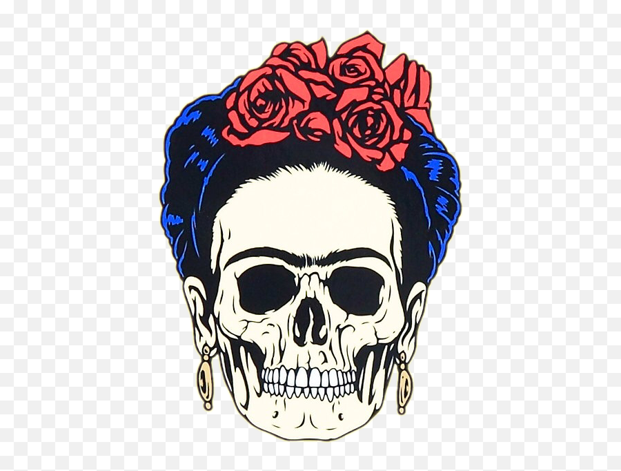Fridakhalo Calavera Dead Mexico Vivaméxico Interesting - Frida Skull Png,Calavera Png